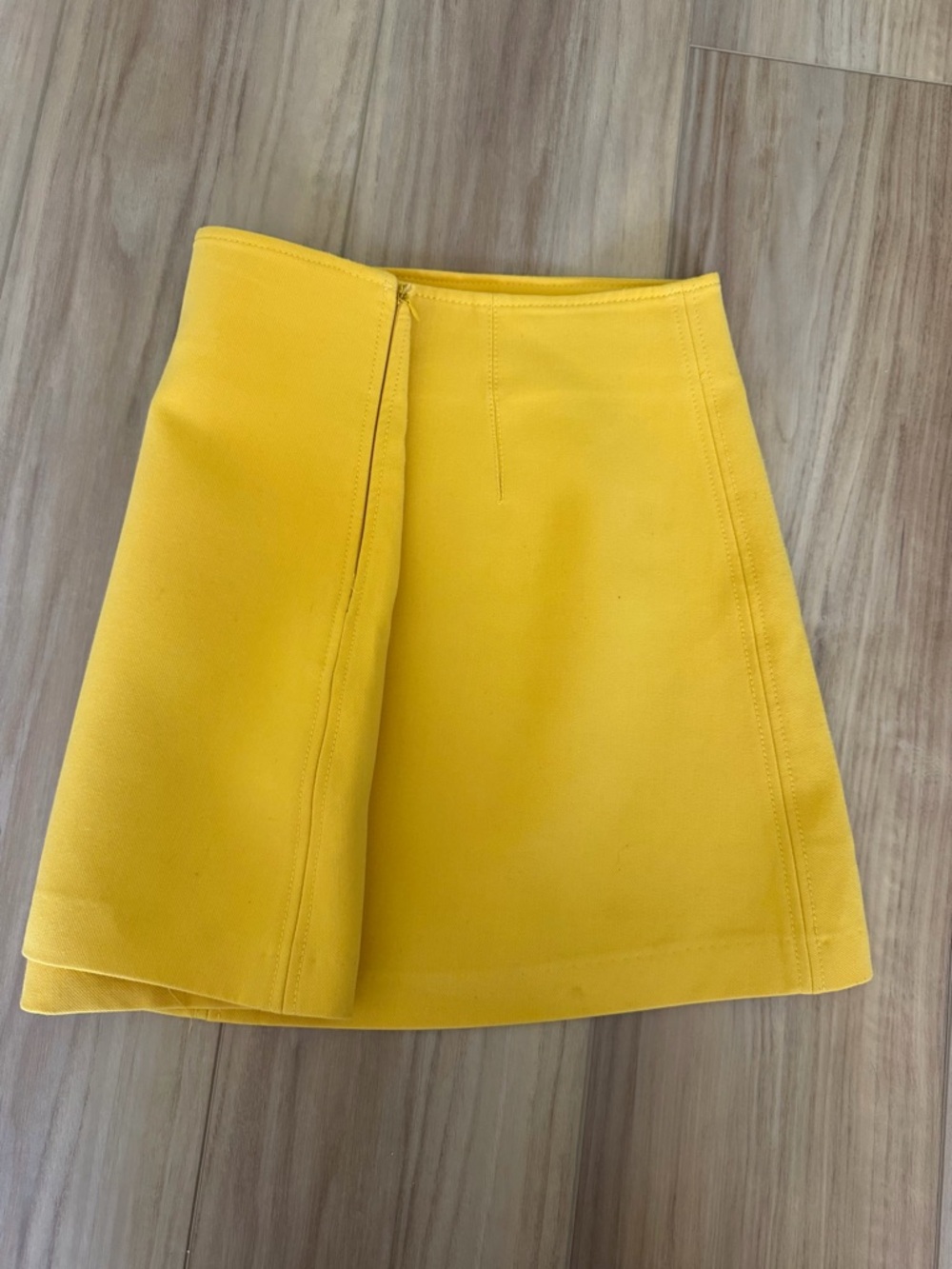 Zara Bright Yellow Mini Skirt